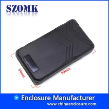 China SZOMK peso leve e barato gabinete portátil de plástico personalizado para dispositivo elétrico fornecedor AK-H-75 99 * 54 * 16mm fabricante