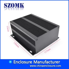China SZOMK Aluminiumgehäuse elektronische Verstärkersteuerbox für Netzteil AK-C-A37 53 * 117 * 130mm Hersteller