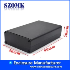 porcelana SZOMK aluminio perfil extrusión electrónica cajas fabricante de caja eléctrica AK-C-C7 20 * 50 * 80 mm fabricante