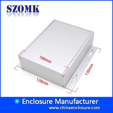 porcelana SZOMK caja de unión electrónica de caja de aluminio con extensión personalizada para fuente de alimentación AK-C-A45 130 * 128 * 40 mm fabricante