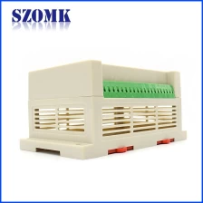 China SZOMK din rail casing with terminal blocks for electronics AK-P-10a 145*90*72mm manufacturer