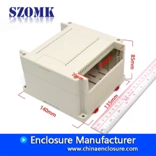 China SZOMK new design PLC industrial control plastic enclosure size 140*135*85 mm manufacturer