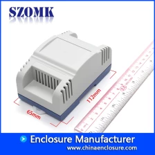 中国 Shenzhen factory supplier abs plastic din rail box for controller terminal enclosure size 112*65*56mm 制造商