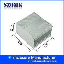 China Szomk Anodized Extruded Aluminum Electronic Enclosure Switch Box Case Project Enclosure AK-C-C53 manufacturer