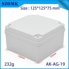 China Szomk small square enclosure IP66 waterproof junction box AK-AG-19 125*125*75mm manufacturer
