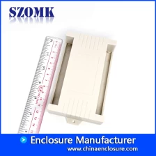 China ABS wall mount plastic din rail enclosures for electronics with terminal block or not AK-P-29 126*79*30mm manufacturer