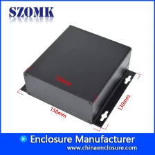 China Wall mounting enclosure extruded aluminum box profile housing for power supply AK-C-A47a 130*150*52mm manufacturer