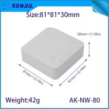 الصين Gateway Switch Housing Smart Home Router Plastic Shell Electronic Electronic Electronic Box AK-NW-80 الصانع