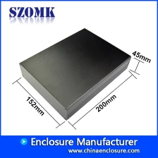 China aluminum project box enclosure case for power supply AK-C-C19 45*152*200mm manufacturer