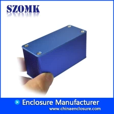 China extruded aluminum outdoor electrical junction box aluminium enclosures with 27(H)*66(W)*free(L)mm manufacturer