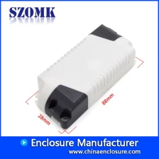 China factory price plastic electronic LED power profile shell controller enclosure size 88*38*22mm manufacturer