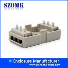 China indusrial plastic din rail electronic relay enclosure manufacture plastic dinrail casing with 75*71*43mm fabricante
