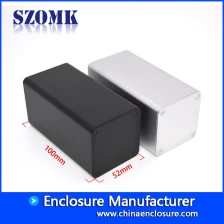 China modem electronic aluminum enclosure custom power supply housing heatsink box size 110*52*52 manufacturer