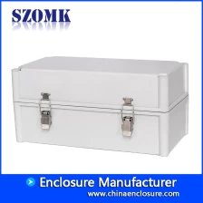 中国 szomk IP65铰链塑料外壳盒，用于电子接线盒abs防水项目盒，用于电路板460 * 350 * 165mm AK-02-23-JK塑料防风雨电子外壳盒 制造商