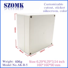 porcelana SZOMK ABS IP65 Caja electrónica de plástico para exteriores Caja de conexiones IP65 a prueba de agua fabricante