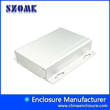 China Aluminum Extruded Electrical Junction Boxes Metal Housings Silver color Box with Flangs manufacturer