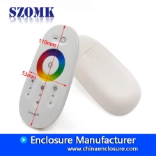 China white customized plastic smart home LED box remote control enclosure size 110*53*21mm manufacturer