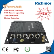 China AHD mobile dvr 4CH sd card MDVR with 3G/4G/WIFI together with GPS Tracking manufacturer