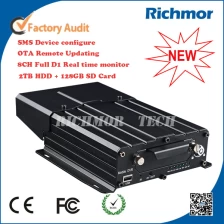 China RICHMOR 8 CHANNEL 4G  FULL D1 2TB+128GB HDD Mobile DVR WITH 3G/4G WIFI GPS fabricante