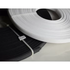 Chine Blanc de désossage de polyester de basse densité de 8mm blanc 50 yards pour la robe de soirée fabricant