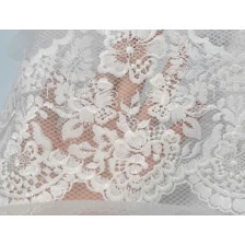 Ķīna Vairumtirdzniecības viesību vakarkleitas kāzu kleitas audums ar 3D ziedu izšūtu tilla mežģīņu audumu ražotājs