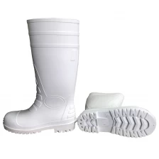 China 108-1 botas brancas do pvc da indústria alimentar com dedo do pé de aço fabricante