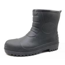 China 108L black waterproof oil resistant steel toe ankle pvc safety boots manufacturer