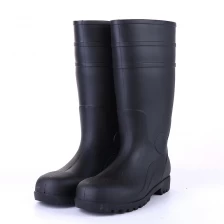 China 801BB Steel toe puncture proof industrial pvc safety rain boots for men manufacturer