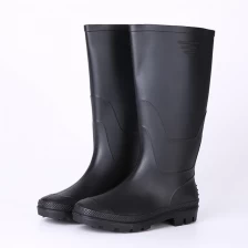 الصين ABBN رخيصة أحذية المطر السوداء البلاستيكية الصانع