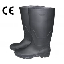 Çin ABBN sigara emniyet siyah PVC yağmur Boots üretici firma