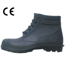 China BBA black ankle pvc safety shoes with steel toe manufacturer
