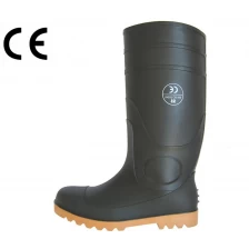 China BNS black steel toe rain boots for workers manufacturer