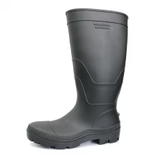 China F35BB black matee steel toe cap lightweight pvc safety boot manufacturer