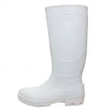 China F35WW white food industry water proof steel toe pvc safety rain boots unisex manufacturer