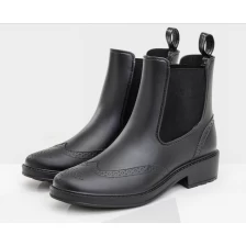 Çin Hux-1 moda Chelsea tarzı ayak bileği yağmur Boots kadınlar için üretici firma