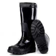 China SQ-809B knee-high water proof men pvc glitter rain boots for work manufacturer