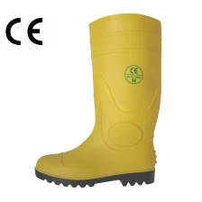 Çin YBS sarı su geçirmez PVC Welllington yağmur botları üretici firma