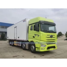 porcelana 9.6 metros Faw Jiefang J7 Transmisión automática Camión refrigerado Venta directa Venta de carga Alimentos Refrigerados REEFER REEFER Camión de caja fría fabricante