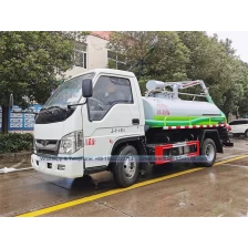 porcelana FOTON 3000 litros pequeños camiones de succión fecal en venta fabricante
