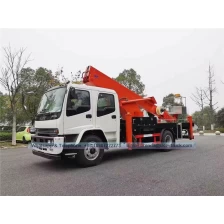 porcelana ISUZU 18 metros/20 metros Arm Recto Aerial Ayerial Hidráulico Sobre la plataforma de trabajo Camión para mantenimiento de luces de la calle fabricante