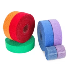porcelana Sujetacables de colores Sujetacables de colores con gancho y lazo Sujetador de cables de nylon con gancho suave fabricante