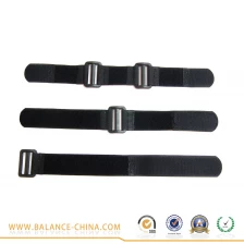 China Heavy duty elastic hook and loop strap with buckle manufacturer