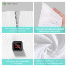 China Fornecedor de toalha macia de algodão descartável 20 * 20 cm com ISO13485 fabricante