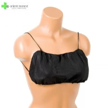 China Biodegradable black disposable bra for SPA beauty salon manufacturer