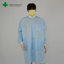 China China Hubei descartáveis ​​jalecos antiestáticas, costume médica casacos médico do laboratório, a melhor fábrica para jaleco descartáveis fabricante