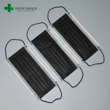 Chine Masque protecteur jetable noir de bouche de bouche de filtre antipoussière respirable de fournisseur de la Chine fabricant