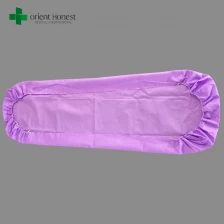 China China best manufacturer SMS purple non-woven disposable sheets for hospital medical use manufacturer