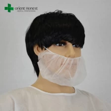 China China melhor fornecedor para máscara hospitalar barba cirúrgica, descartáveis ​​barba máscaras, cobertura da barba poli fabricante