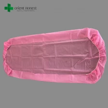 Chine Chine fabricant haute qualité souple jetable rose couvre-lit pour Spa et hôpital fabricant