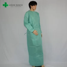 China vestido de isolamento China fabricante de não-tecidos, tamanho grande médico não tecido vestido cirúrgico, um uso do tempo de não-tecidos vestido cirúrgico fabricante